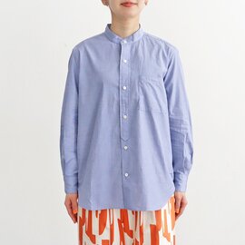 maillot｜Thin Cotton Long Tail Stand Shirt シンコットンロングテイルスタンドシャツ MAS-20213