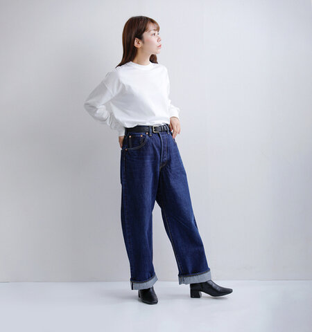 SCYE BASICS|オーガニックコットン ユーズドウォッシュ バギーデニムパンツ 5726-83536