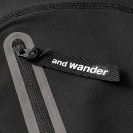 and wander｜ハイブリッド ウォームポケット ロングスリーブ Tシャツ “hybrid warm pocket LS T” 574-3284075-mn