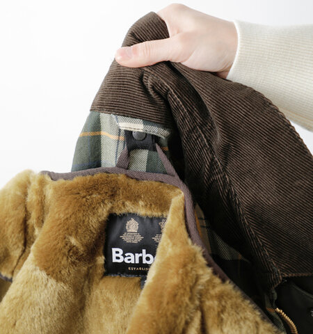 Barbour｜ジップアップ ライナー ベスト “SL Fur Liner” mli0035-fn バブアー
