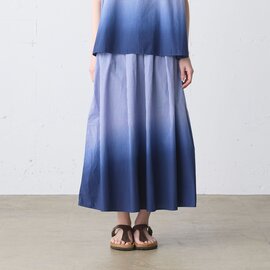 MidiUmi|gradation dye flare skirt