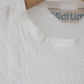 MidiUmi｜lace switching blouse