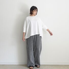 ichi|Cotton Rib Wide T-Shirt