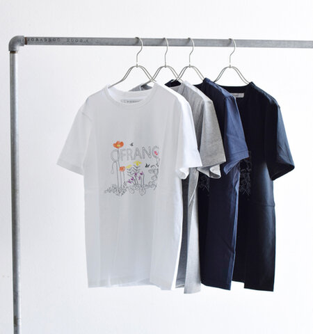 EEL｜コットンプリントTシャツ“OFRANCE×Asami Hattori” e-22522a-yh