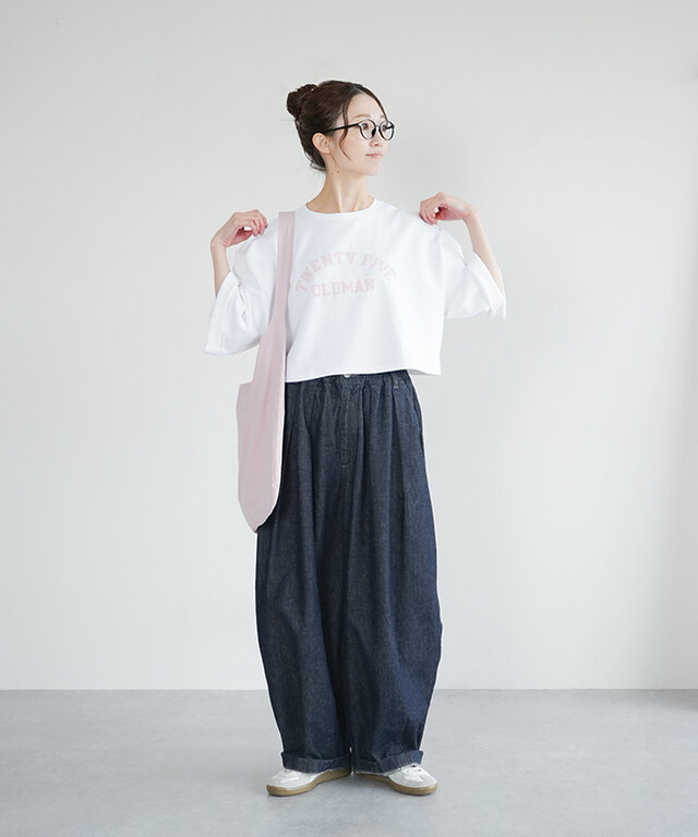 身長:164cm / カラー:69 ホワイト×ピンク / サイズ:F