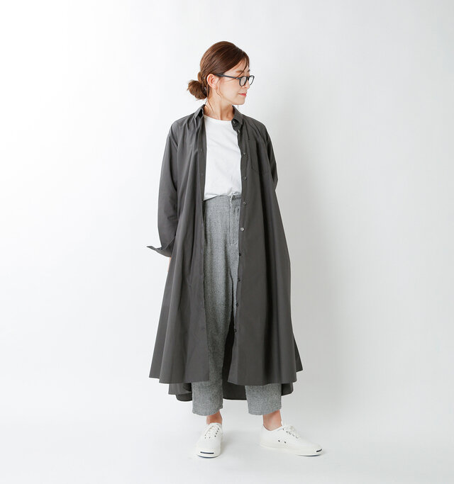 model tomo:158cm / 45kg
color : charcoal gray / size : F