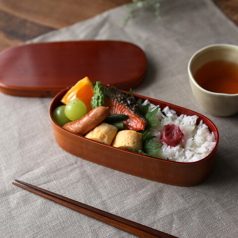 松野屋|春慶塗 小判弁当箱