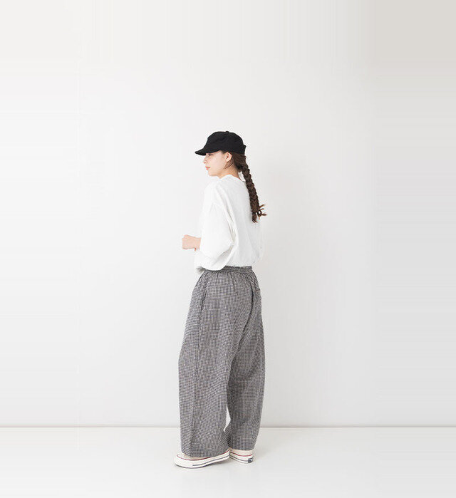 color : GINGHAM CHECK , model : 162cm