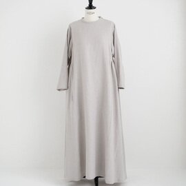 Mochi｜linen trapeze dress [ms22-op-04/grey]