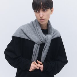 elegancese|Button triangle scarf│カシミヤ ストール マフラー ニット スカーフ