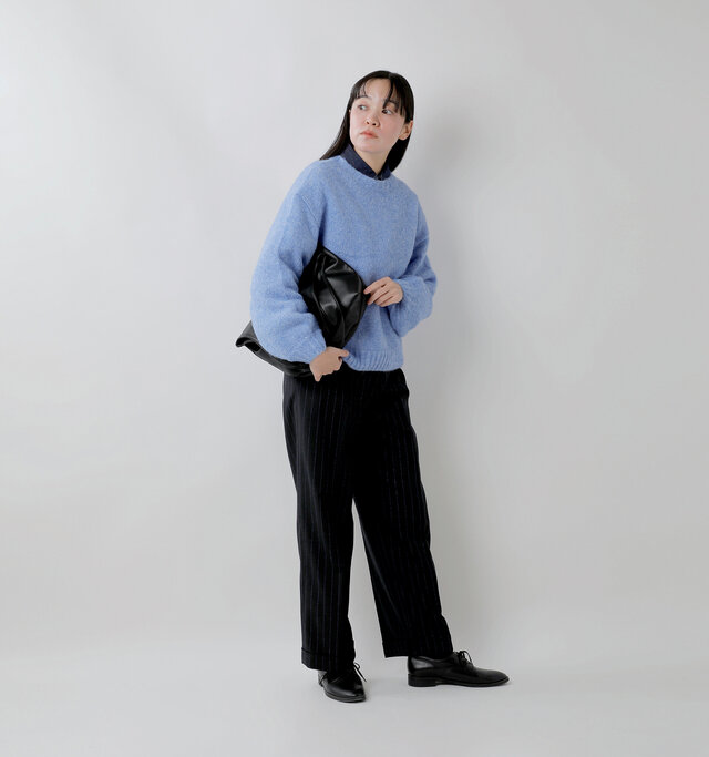 model saku:163cm / 43kg
color : blue / size : M