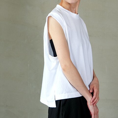 SOLAMONAT|【40%OFF】ジェラート天竺 脇開きタンクトップ トップス SMA-JT-AKITK