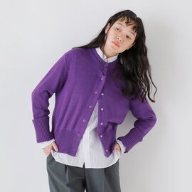 Shinzone|ウール混 ロングスリーブ リブ ニット カーディガン LONG RIB CARDIGAN 23amsni05