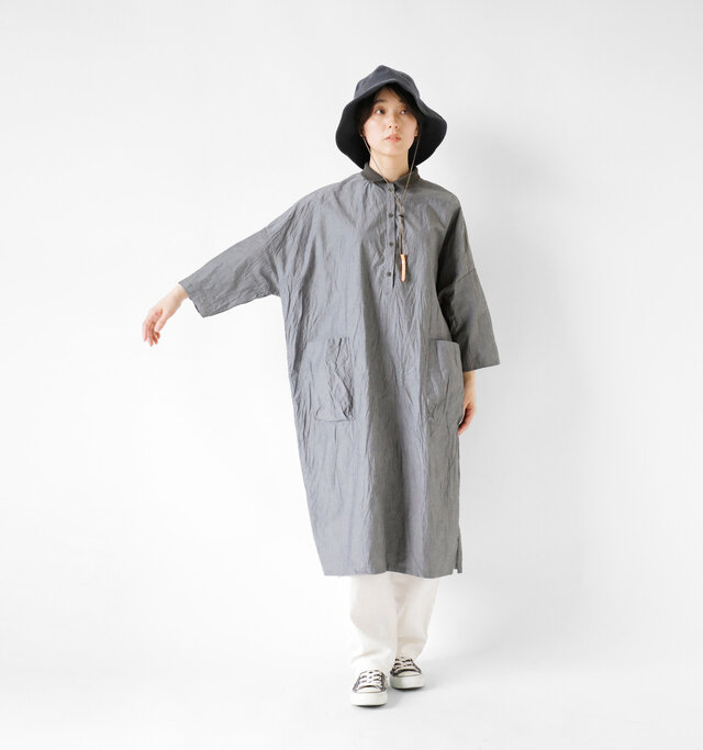 model asuka：160cm / 48kg 
color : gray / size : F