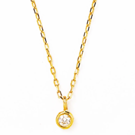 les bon bon｜diamond chain necklace　ダイヤモンド　10金ネックレス　母の日ギフト