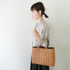 The Bagmati|革ハンドルの四角いカゴ(BBK17-04)