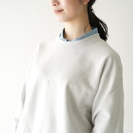unfil｜コットン & ペーパー テリー スウェットシャツ cotton & paper terry sweatshirt ユニセックス メンズ WHSP-UU005 アンフィル