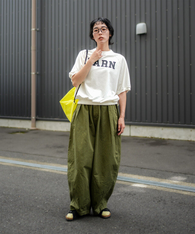 身長:164cm/着用カラー:off white/black/着用サイズ:FREE
