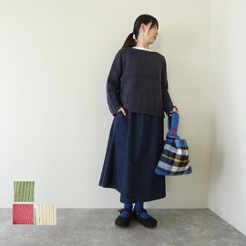 mao made|【ご予約カラーあり】SIMPLE IS THE BEST!ボートネックプルオーバー(551128)