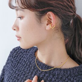 SYMPATHY OF SOUL style｜ツイスト チェーン ゴールド ネックレス 40cm “Twist Chain Necklace” stn2301sgp-yo