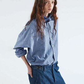 Yarmo ヤーモ YAR-26SS S28D ラッフルシャツ Ruffle Shirts_Dungaree