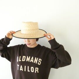 R&D.M.Co-|OMT BROWN FLOCKY PRINT SWEAT(OLD1512)オールドマンズテーラー