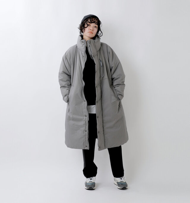 model saku：163cm / 43kg 
color : gray / size : WS/M