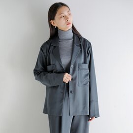 anuke|サテン テーラード シャツ “Satin Tailored Shirts” 62520406