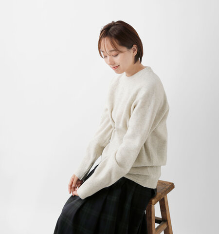 NARU|タスマニアラム ラグラン ニットセーター プルオーバー 665600-1-tr