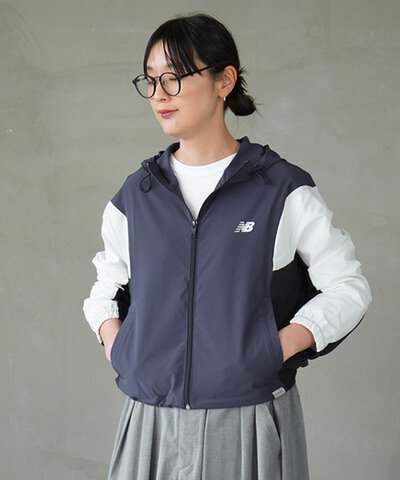 New Balance|ウーブンフーデッドジャケット レディース ライトアウター スポーツ キャンプ アウトドア wj61m2mg
