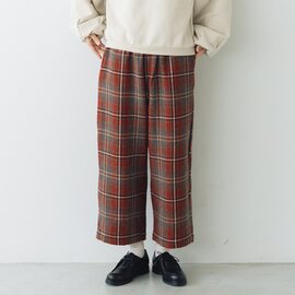 koton|チェックバックワードパンツ レッド