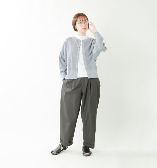 model saku：163cm / 43kg 
color : gray / size : +0