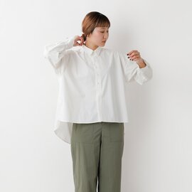 Le Melange｜襟付き ワイド プルオーバー シャツ 8413202-4-kk