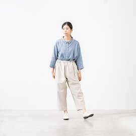 ista パンツ テーパードパンツ 綿100% 日本製