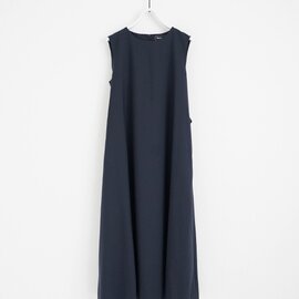 Mochi｜ no sleeve tuck dress [deep blue] ms24-op-02/ノースリーブタックドレス