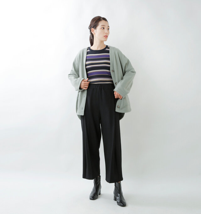 model mizuki:168cm / 50kg
color : nero / size : 38