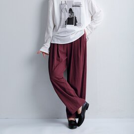 CHIGNON|ツイル タック カーヴィパンツ 3264-004mk