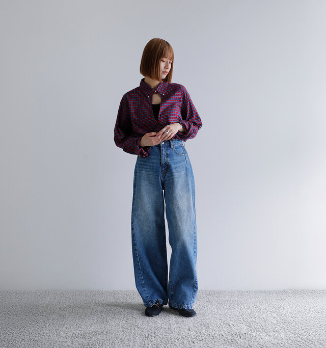 model ai:166cm / 47kg
color : blue / size : 1(M)