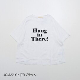 NARU｜(ナル) ハイゲージ天竺Hang in there-T 649235　tシャツ　Tシャツ　プリント
