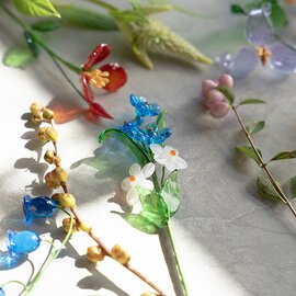 amabro| ARTIFICIAL GLASS FLOWER 16種類【インテリア ガラス製 オブジェ ガーデニング 造花】