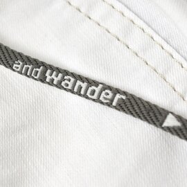 and wander｜ドライイージーデニムパンツ 574-2182109-yo　アンドワンダー