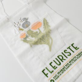 BRIGITTE TANAKA｜刺繍 トートバッグ / エコバッグ “FLEURISTE” bt-mo-fleuriste-mn