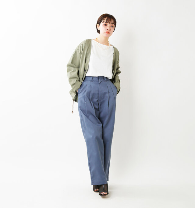 model saku:163cm / 43kg
color : blue / size : 32