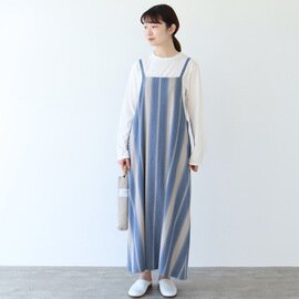 yuni｜オンブレストライプ　ジャンパースカート　1701OP003231　 C/R/L ombre stripe　jumper SK 