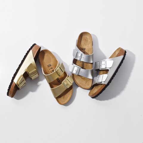 BIRKENSTOCK|アリゾナ ビルコフロー メタリック ナロー サンダル “Arizona” arizona-bf-same2-fn