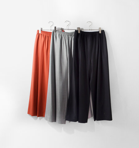 Squady|ミルド ウール ギャザー パンツ 604-3456-same1-ms