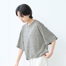 TOKYO BASIC|プレミアムリネン100%クロップド丈ゆったりTシャツ