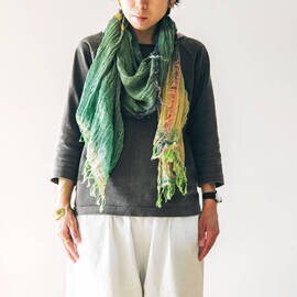 tamaki niime|roots shawl cotton MIDDLE No.2