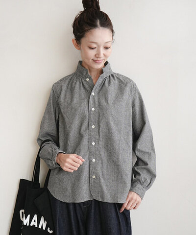 Dana Faneuil|シャギーチェック長袖シャツ d-6125412