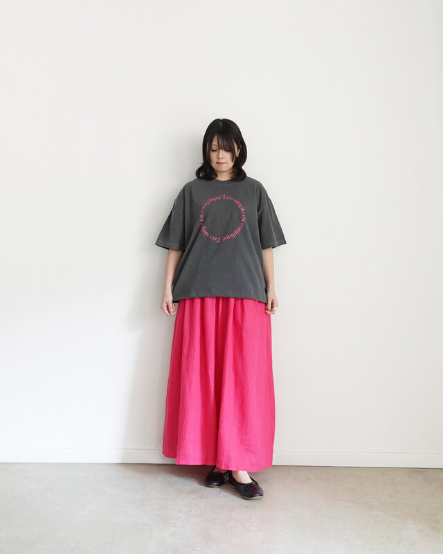 Model155㎝ CHARCOAL × PINK 着用